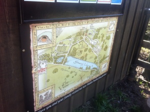 A new Adventurer's Map of the Vyne's formal gardens, taking inspiration from Tolkien's maps,